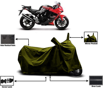Amexride Two Wheeler Cover for Kinetic(Comet, Green)
