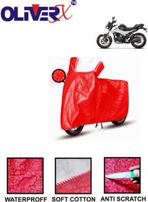 AUTOCAD Waterproof Two Wheeler Cover for Hero(New CBZ BS6, Red)