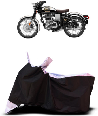 VESMEI Two Wheeler Cover for Royal Enfield(Classic Stealth Black BS6, White)