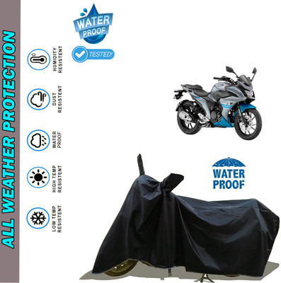 AutoGalaxy Waterproof Two Wheeler Cover for Yamaha(Fazer 25 BS6, Black)