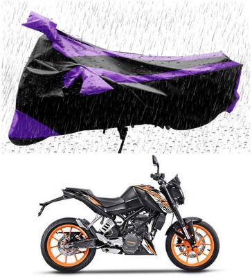 Genipap Two Wheeler Cover for KTM(125 Duke, Black, Purple)