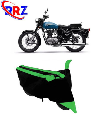 RRZ Waterproof Two Wheeler Cover for Royal Enfield(Bullet, Black, Green)