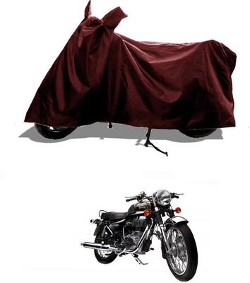KEDIT Two Wheeler Cover for Royal Enfield(Electra Delux, Maroon)