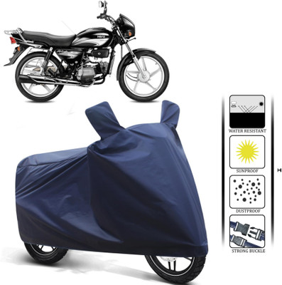 HWSXQAE Waterproof Two Wheeler Cover for Hero(Splendor, Blue)