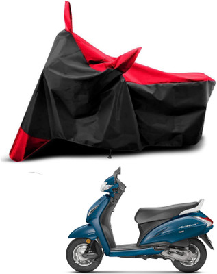 AASHTIK MART Two Wheeler Cover for Universal For Bike(Activa 4G, Red, Black)