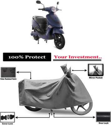 Amexride Two Wheeler Cover for Hero Electric(Electric Photon BS6, Grey)