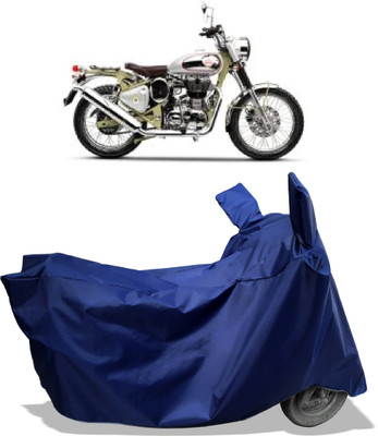 Amexride Two Wheeler Cover for Royal Enfield(Bullet Trials 500, Blue)