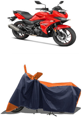 SUGASHRI Waterproof Two Wheeler Cover for Hero(Xtreme 200S, Orange, Blue)