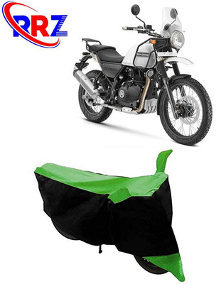 RRZ Waterproof Two Wheeler Cover for Royal Enfield(Himalayan, Black, Green)