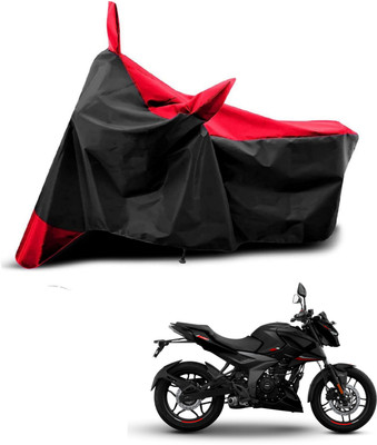 KEDIT Two Wheeler Cover for Bajaj(Pulsar N160, Red, Black)