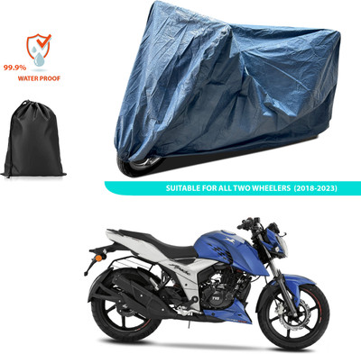 CODOKI Waterproof Two Wheeler Cover for TVS(Apache RTR 160 4V, Blue)