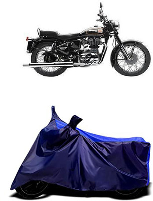 VESMEI Two Wheeler Cover for Royal Enfield(Bullet 350 New, Blue)