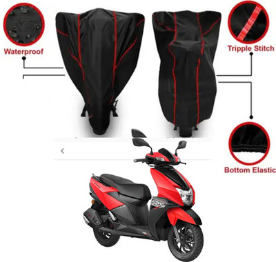 pocket bazar Waterproof Two Wheeler Cover for TVS(NTORQ, Black)