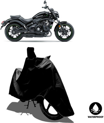 Amexride Waterproof Two Wheeler Cover for Kawasaki(Vulcan S, Black)