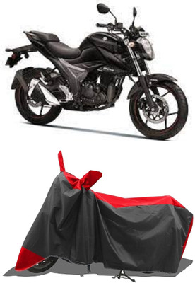 SPECTUS Two Wheeler Cover for Suzuki(Gixxer, Red)