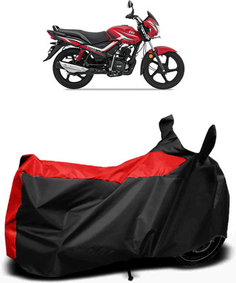 MMSSTAR Waterproof Two Wheeler Cover for TVS(Star City, Red, Black)
