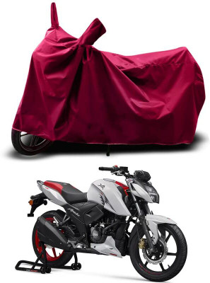 KEDIT Two Wheeler Cover for TVS(Apache RTR 160 4V, Maroon)