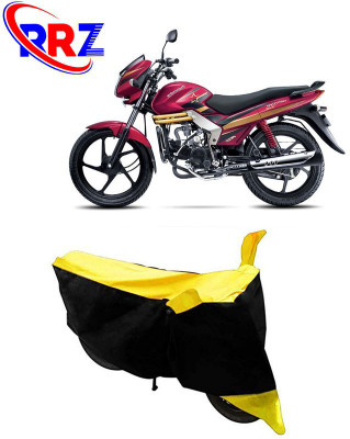 RRZ Waterproof Two Wheeler Cover for Mahindra(Centuro Rockstar, Black, Yellow)