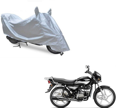 KANISHA ENTERPRISES Waterproof Two Wheeler Cover for Hero(Splendor Plus, Silver)