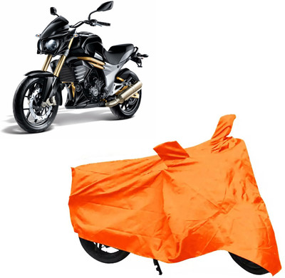 ROYAL AUTO MART Two Wheeler Cover for Mahindra(Mojo, Orange)