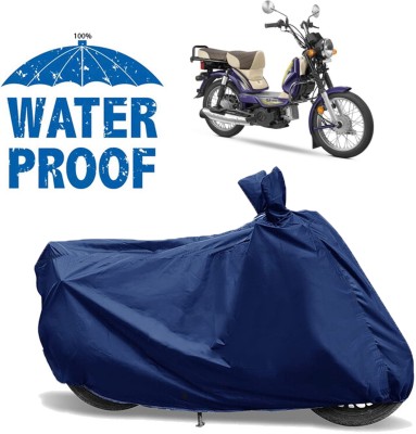 OliverX Waterproof Two Wheeler Cover for TVS(XL 100 Comfort BS6, Blue)