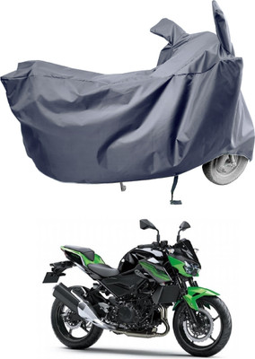 Amexride Two Wheeler Cover for Kawasaki(Z400 BS6, Grey)