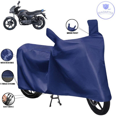 MADAFIYA Waterproof Two Wheeler Cover for Bajaj(Pulsar 125 Neon, Blue)