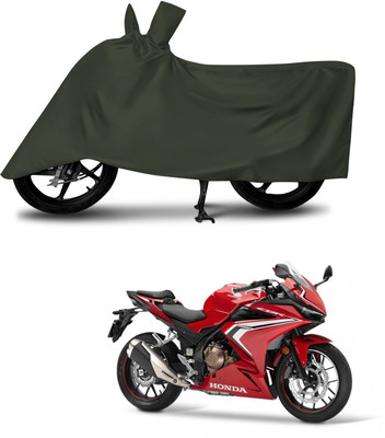 aosis Waterproof Two Wheeler Cover for Honda(CBR500R, Green)