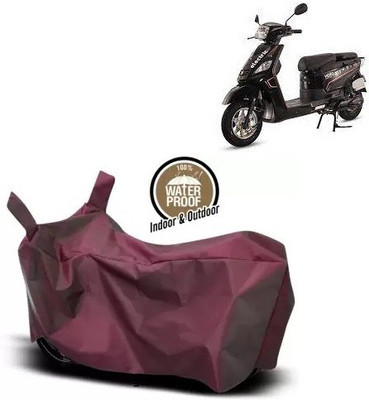 OliverX Waterproof Two Wheeler Cover for Hero(Electric NYX HS500 ER, Maroon)
