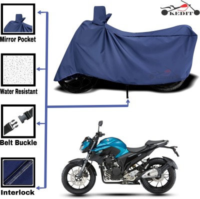 AASHTIK MART Two Wheeler Cover for Yamaha(FZS-FI V3 BS6, Blue)