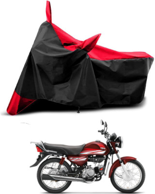 KEDIT Two Wheeler Cover for Hero(HF Deluxe, Red, Black)