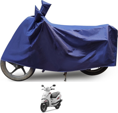 Euro Care Waterproof Two Wheeler Cover for TVS(Wego, Blue)