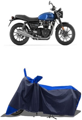 SUGASHRI Waterproof Two Wheeler Cover for Triumph(Street Triple RS, Blue, Blue)