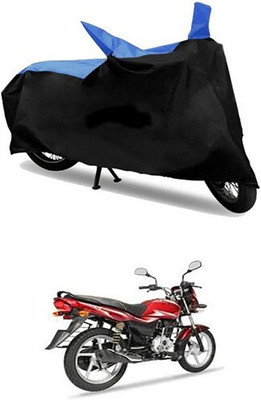 Mdstar Waterproof Two Wheeler Cover for Bajaj(Platina, Blue, Black)