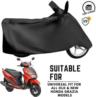 MADAFIYA Waterproof Two Wheeler Cover for Honda(Grazia BS6, Black)