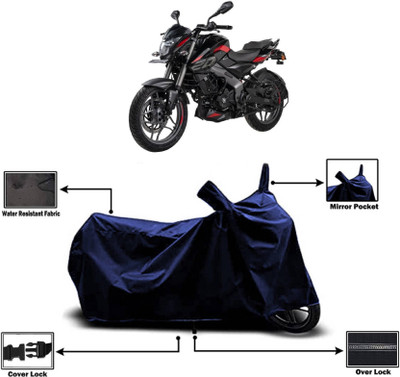 KEDIT Two Wheeler Cover for Bajaj(Pulsar 200, Blue)