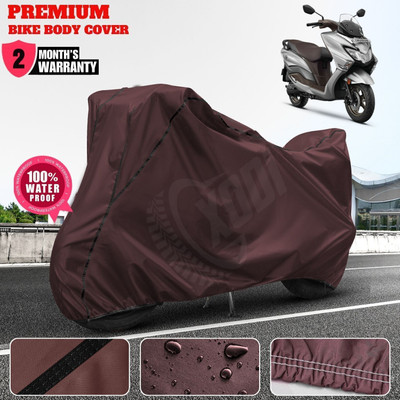 xodi Waterproof Two Wheeler Cover for Suzuki(Burgman Street, Maroon, Black)