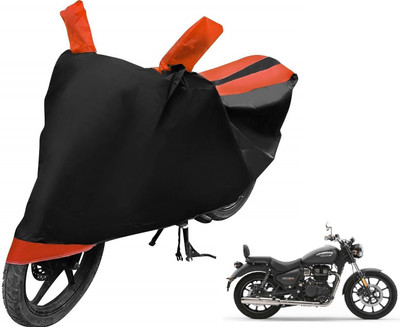 Auto Hub Two Wheeler Cover for Royal Enfield(Meteor, Orange)