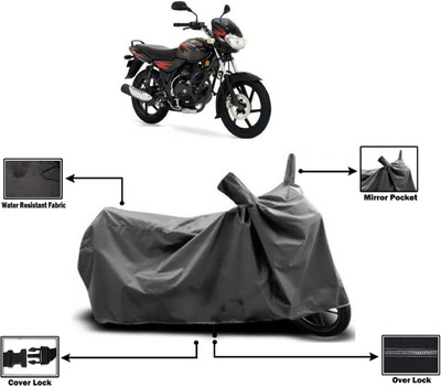 Amexride Two Wheeler Cover for Bajaj(Discover 125 DTS-i, Grey)