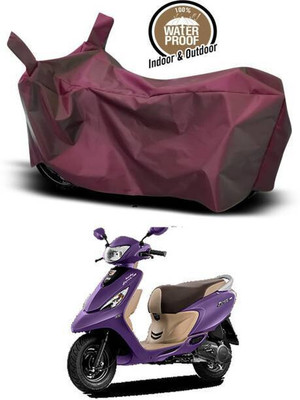 DeepShakshi AUTOMOTIVE Waterproof Two Wheeler Cover for Universal For Bike(Scooty Zest 110, Maroon)