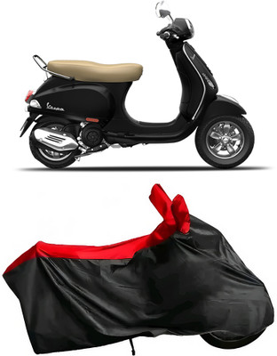 BbcMart Waterproof Two Wheeler Cover for Vespa(Vespa VXL 125, Red)