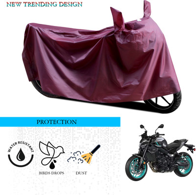 ANTHUB Waterproof Two Wheeler Cover for Yamaha(MT 09, Maroon)