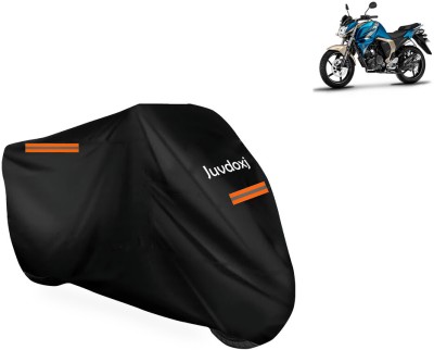 Juvdoxj Waterproof Two Wheeler Cover for Yamaha(FZ S FI (V 2.0) BS6, Black)