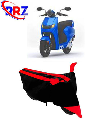 RRZ Waterproof Two Wheeler Cover for 22Motors(Flow, Black, Red)