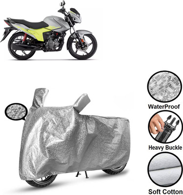 GOSHIV-car and bike accessories Waterproof Two Wheeler Cover for Hero(Glamour Blaze, Silver)