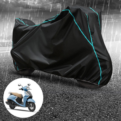 CODOKI Waterproof Two Wheeler Cover for Yamaha(Fascino 125, Black)