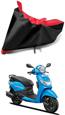 AutoGalaxy Waterproof Two Wheeler Cover for Hero(Pleasure Plus, Red, Black)