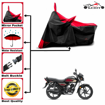 KEDIT Two Wheeler Cover for Honda(Dream Neo, Red, Black)