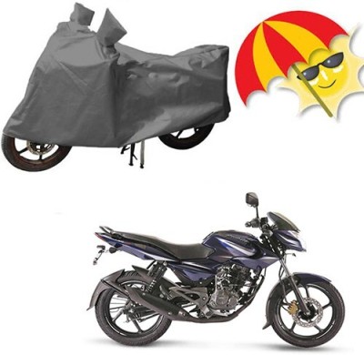 MMSSTAR Waterproof Two Wheeler Cover for Bajaj(Pulsar 135 LS DTS-i, Grey)