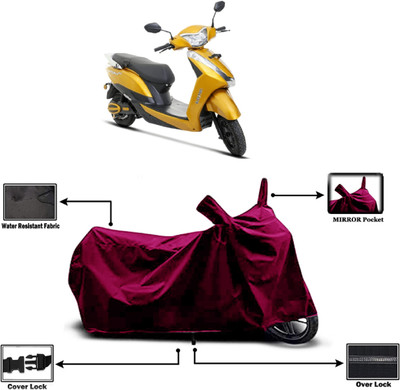Amexride Two Wheeler Cover for Ampere(Magnus Pro, Maroon)